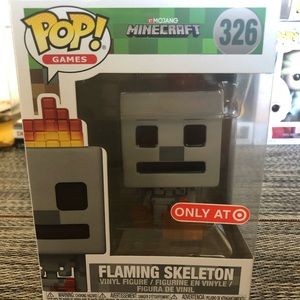 Minecraft the Flaming Skeleton Target Exc Funko